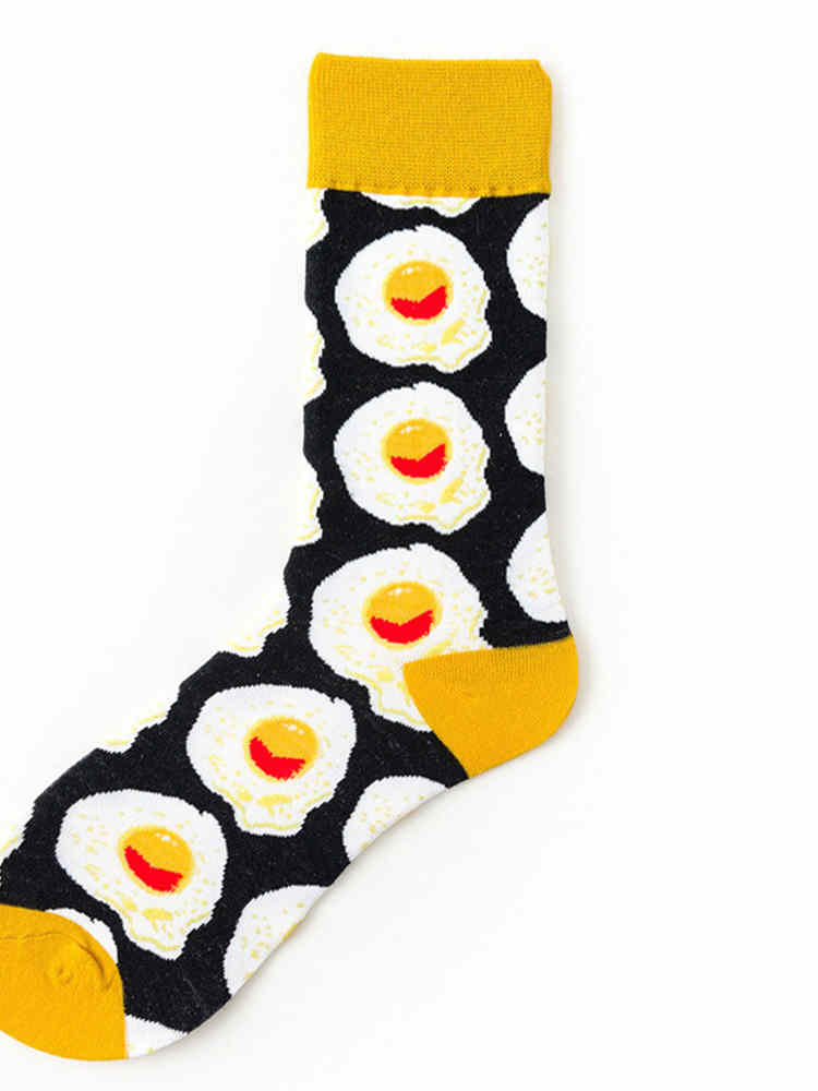 Poached Egg Jacquard Unisex Socks