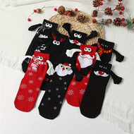 Holding Hands Christmas Magnet Cute Socks