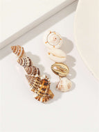 Women Shell and Conch Hair Clip Set