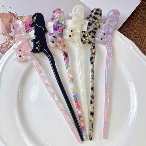 Cartoon Cat Hair Accessories