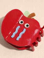 All-match Cartoon Apple Hairpin