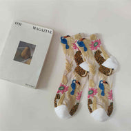 Jacquard Retro All-match Women's Socks