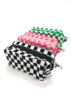 Ladies Checkered Cosmetic Bag