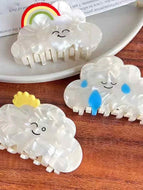 Cloud Smiley Face Hairpin