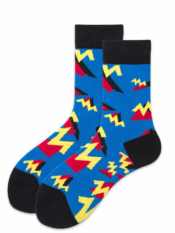 Sapphire Blue Lightning Women's Socks