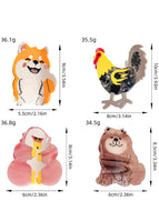 Gorilla Chow Chow Shiba Inu Rooster Shaped Hairpin