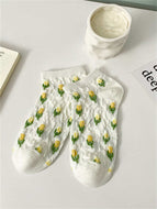 Tulip Flower Socks for Ladies