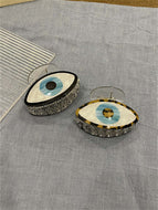 Evil Eye Design Hair Catch Barrette Jaw Clamp for Women