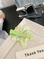 Cute Colorful Star Polka Dot Bangs Clip