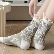 Embossed Vintage Women's Socks