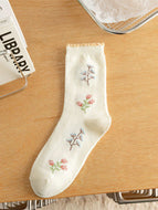 Leaves and Flowers Women's Socks