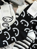 Striped Smiley Face Women's Socks