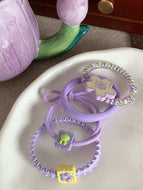 Candy Colored Hair Circle Flower Hair Tie