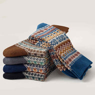 All-match Autumn and Winter Retro Ethnic Style Men's Socks