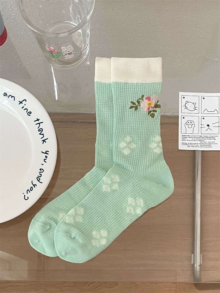 Emerald Green Women's Socks Breathable Stockings