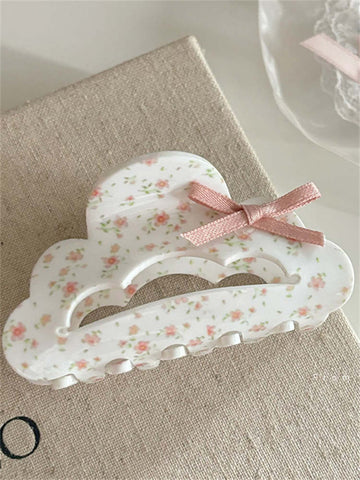 Floral White Cloud Hairpin