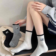 Panda Embroidered All-match Women's Socks