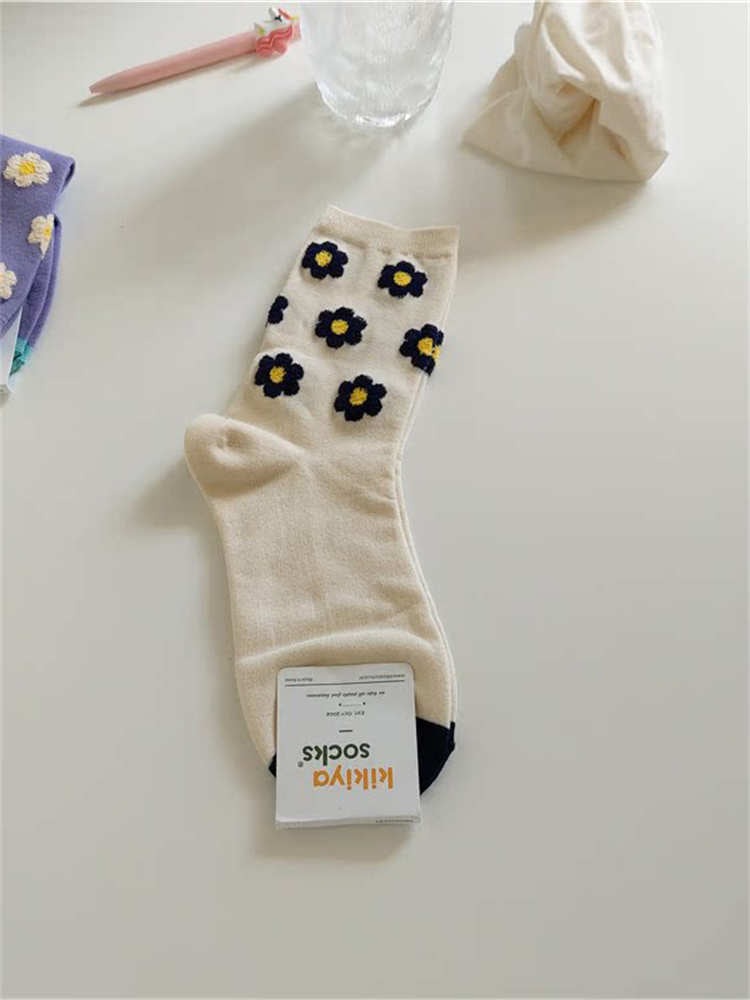 Women's Floral Mid-calf Socks