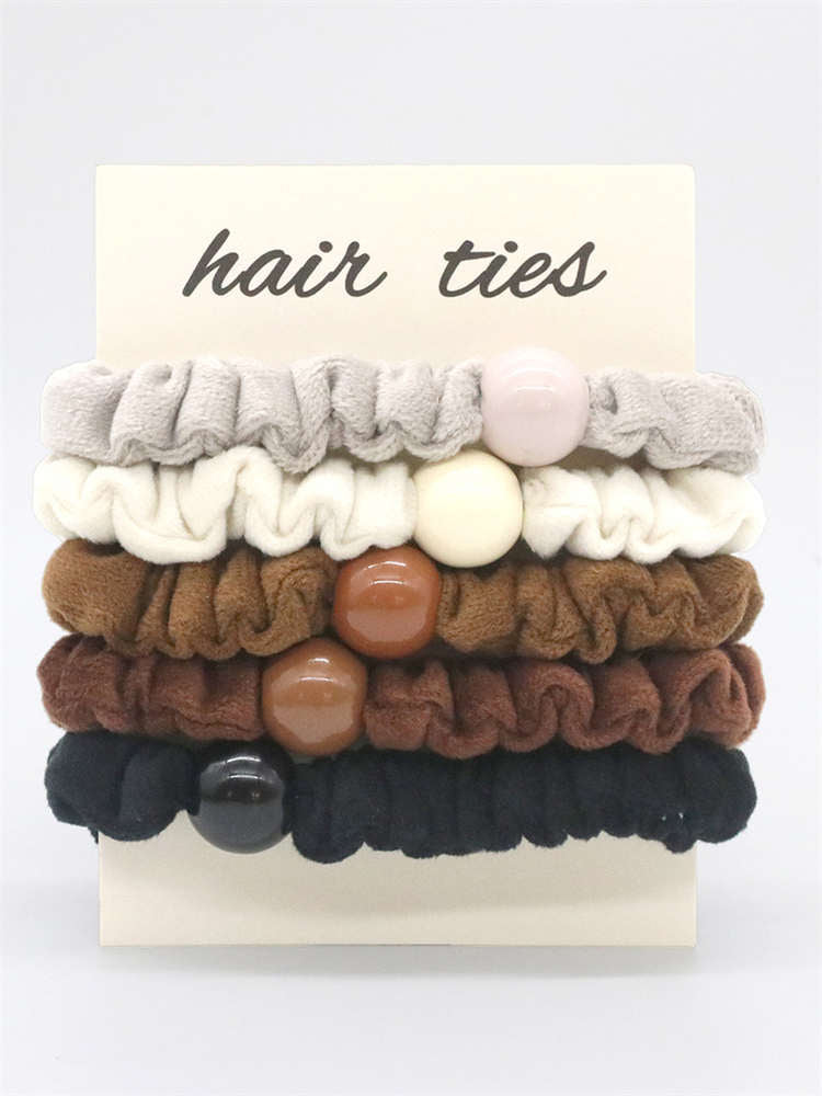 Solid Color Plush Scrunchie