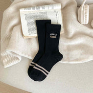 Letter Embroidered Women's Socks