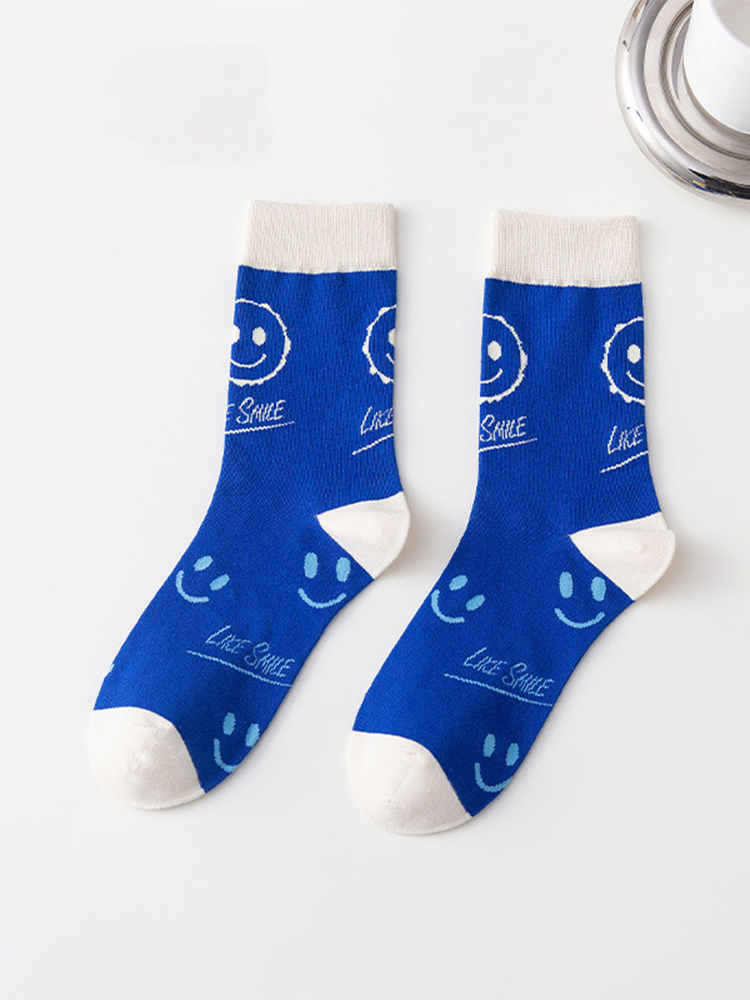 Royal Blue Rhombus Women's Socks