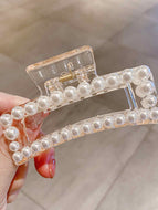 Pearl Square Large Hair Clip