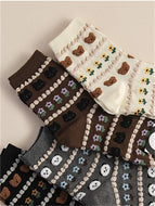 Mid-tube Bear Socks for Women