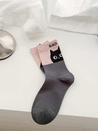 Little Black Cat Cartoon Graffiti Girl Socks