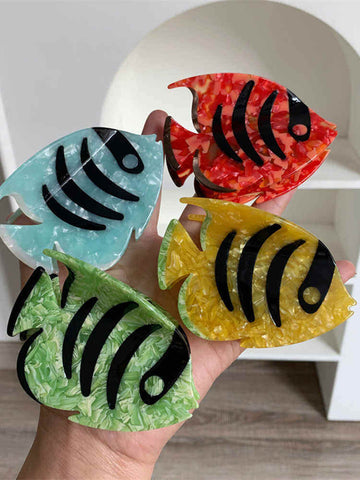 Colorful Striped Fish Ocean Series Hair Clip