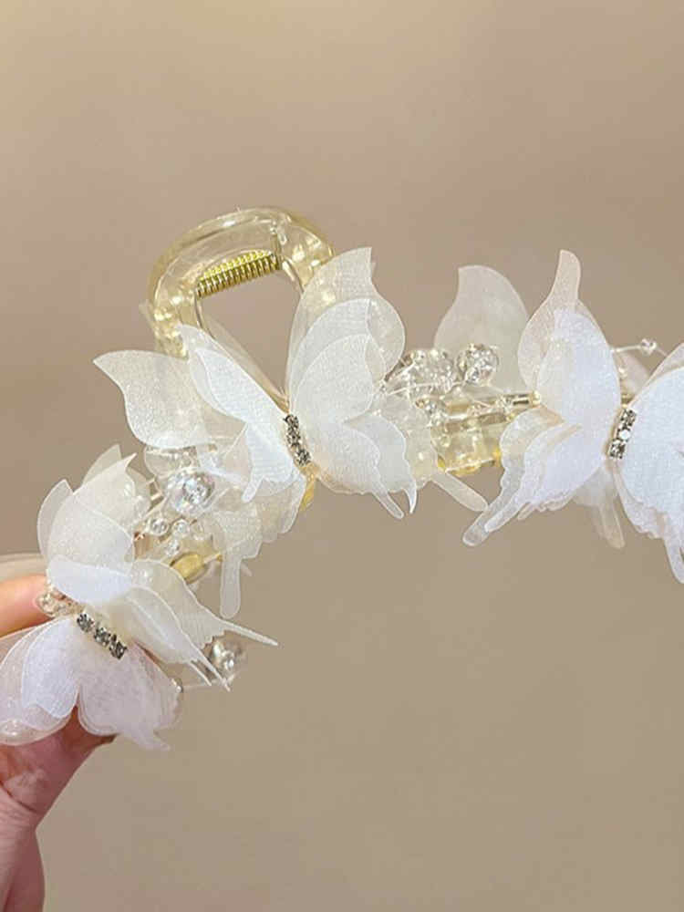 Butterfly Beaded Hair Clip