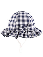 Plaid Bow Sun Protection Hat