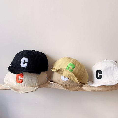 Boys Baseball Cap Soft Brim Alphabet Hat