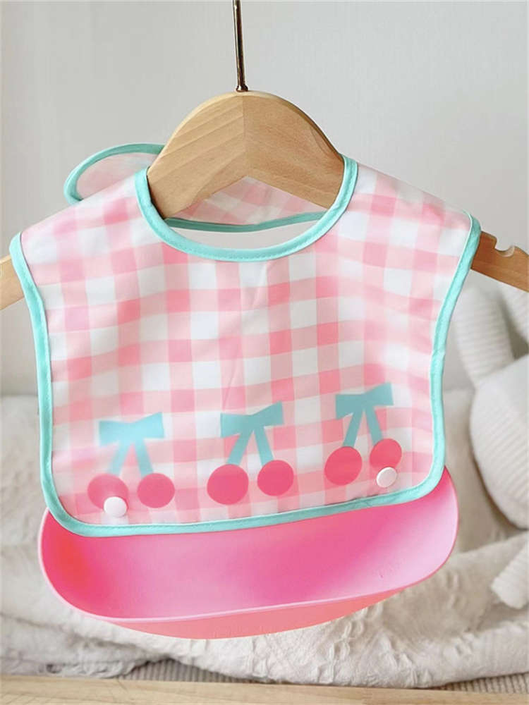 Cherry Bear Bib Pocket Waterproof