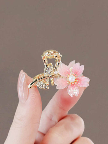 Cute Cherry Blossom Mini Hair Clip