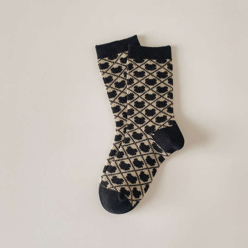 Bear Plaid Socks High Quality Socks