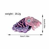 Pink Cuttlefish  Hair Clip