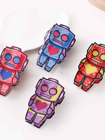 Robot Cartoon Hair Clip