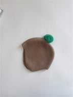 Cute Fur Ball Knitted Hat for Infants and Toddlers