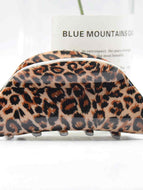 Leopard Print Half Circle Hairpin