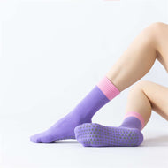 Stitching Yoga Socks Light Color Fitness Non-slip Socks