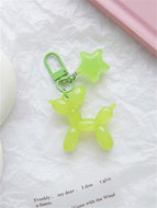 Cute Jelly Puppy with Five Star Keychain