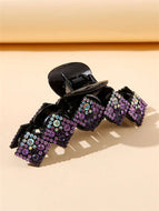 Geometric Color Diamond Sparkly Hair Clip