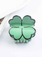 Four-leaf Clover Green Hairpin