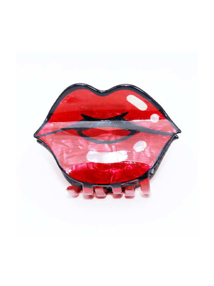 Lip Print Fun Big Red Lip Bobby Pin