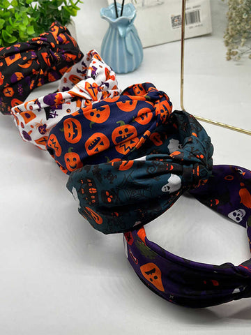 Halloween Knotted Hair Accessories Face Wash Headband