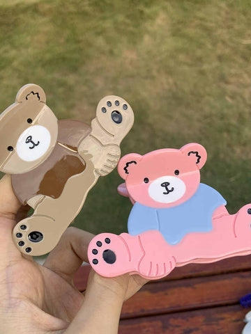 Cartoon Brown Bear Hairpin