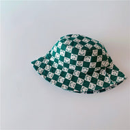 Checkerboard Smiley Baby Sun Hat