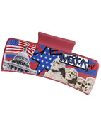 American Flag Hairpin Shark Clip