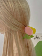 Two-color Stitching Tulip Hairpin