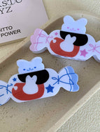 Cartoon White Rabbit Candy Hairpin